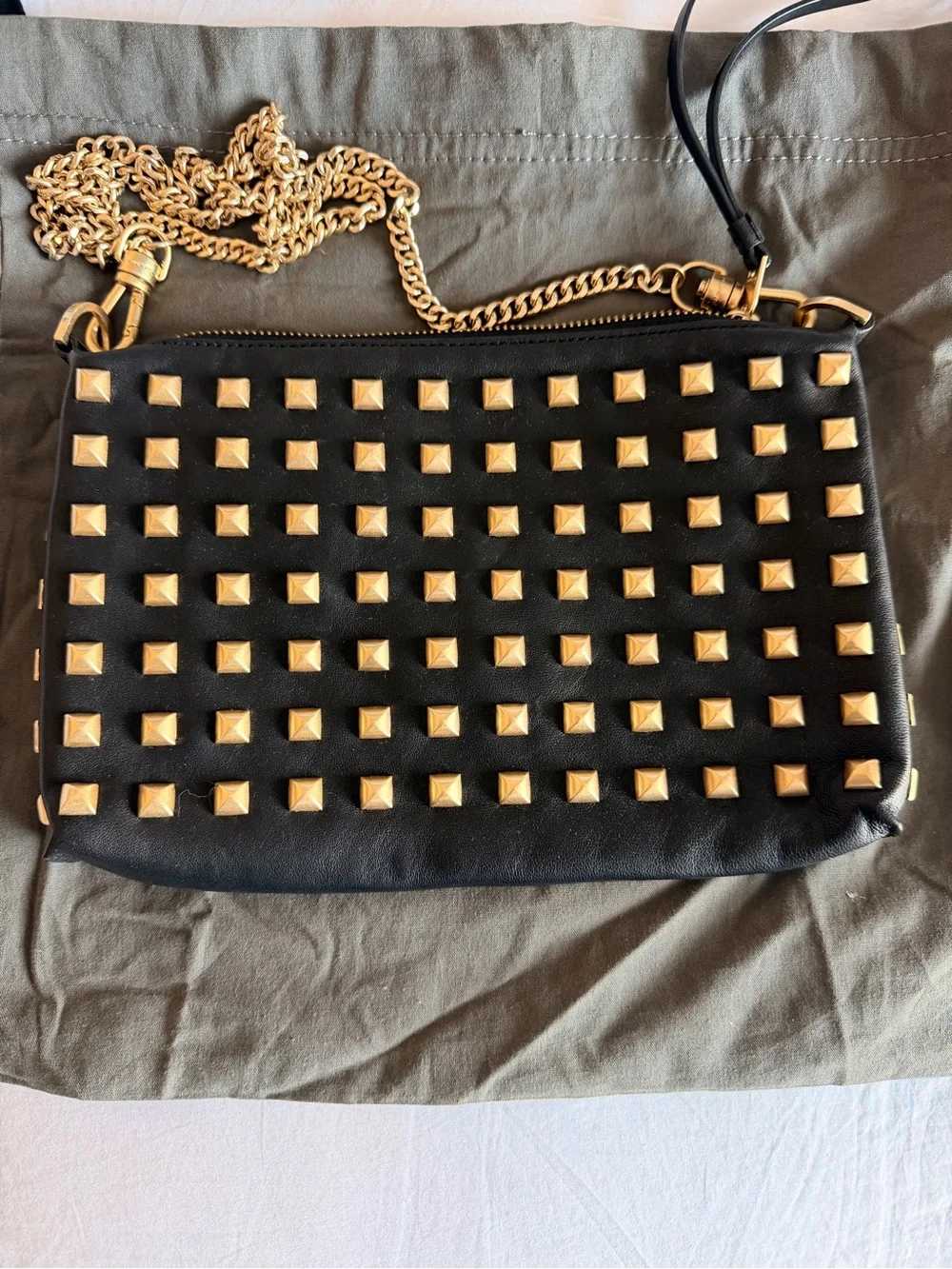 ALLSAINTS Eve Studded Leather Crossbody Bag - Picture 5 of 10